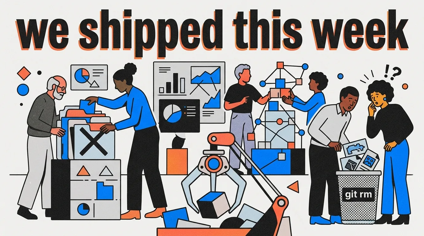 What we shipped this week: honest pipelines and honest mistakes