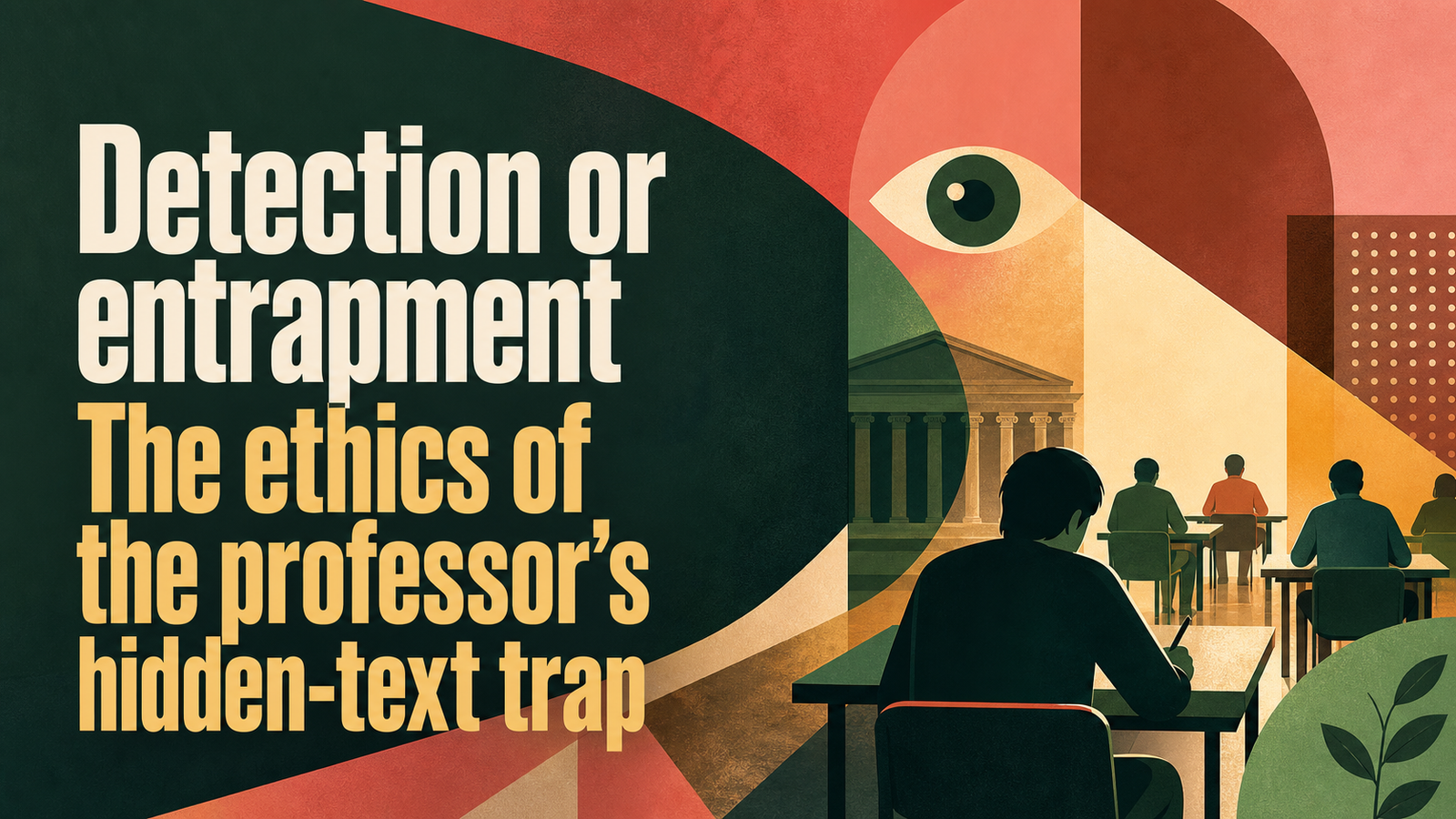 Detection or entrapment? The ethics of the professor&rsquo;s hidden-text trap