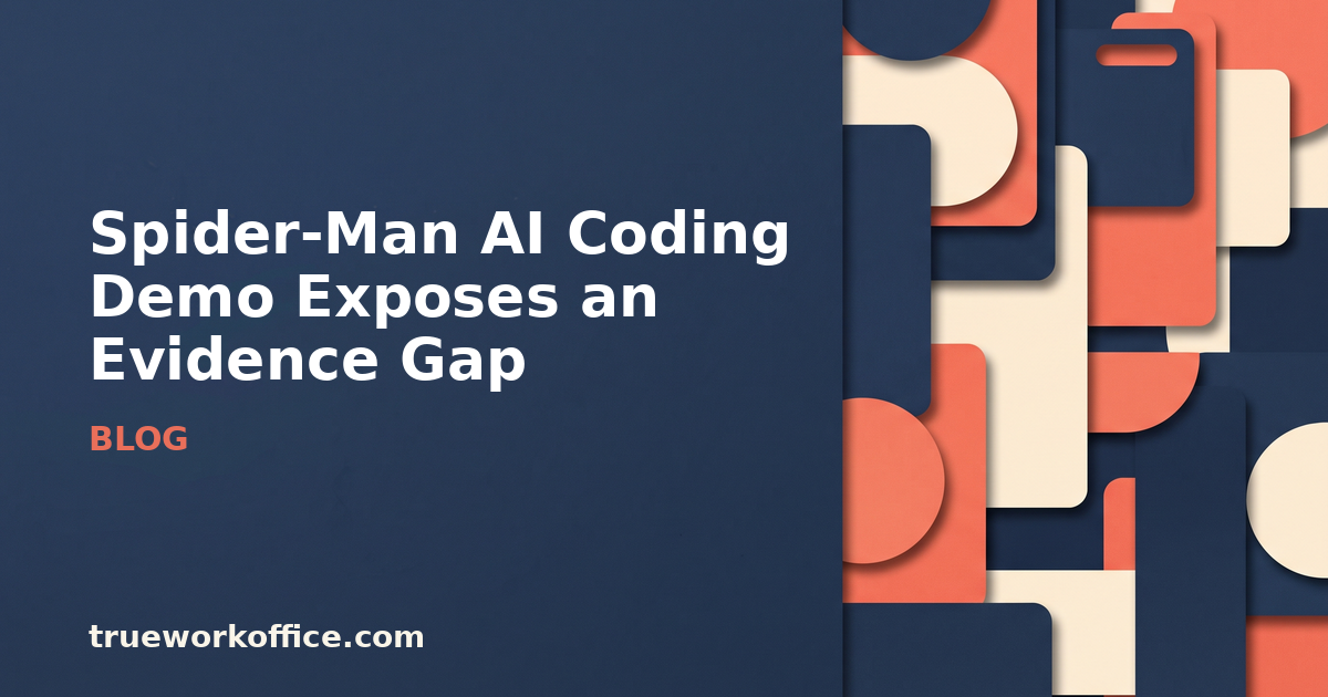 Spider-Man AI Coding Demo Exposes an Evidence Gap