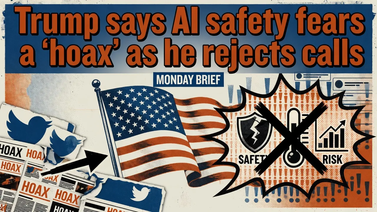 Trump calls AI safety a hoax as industry urges safeguards